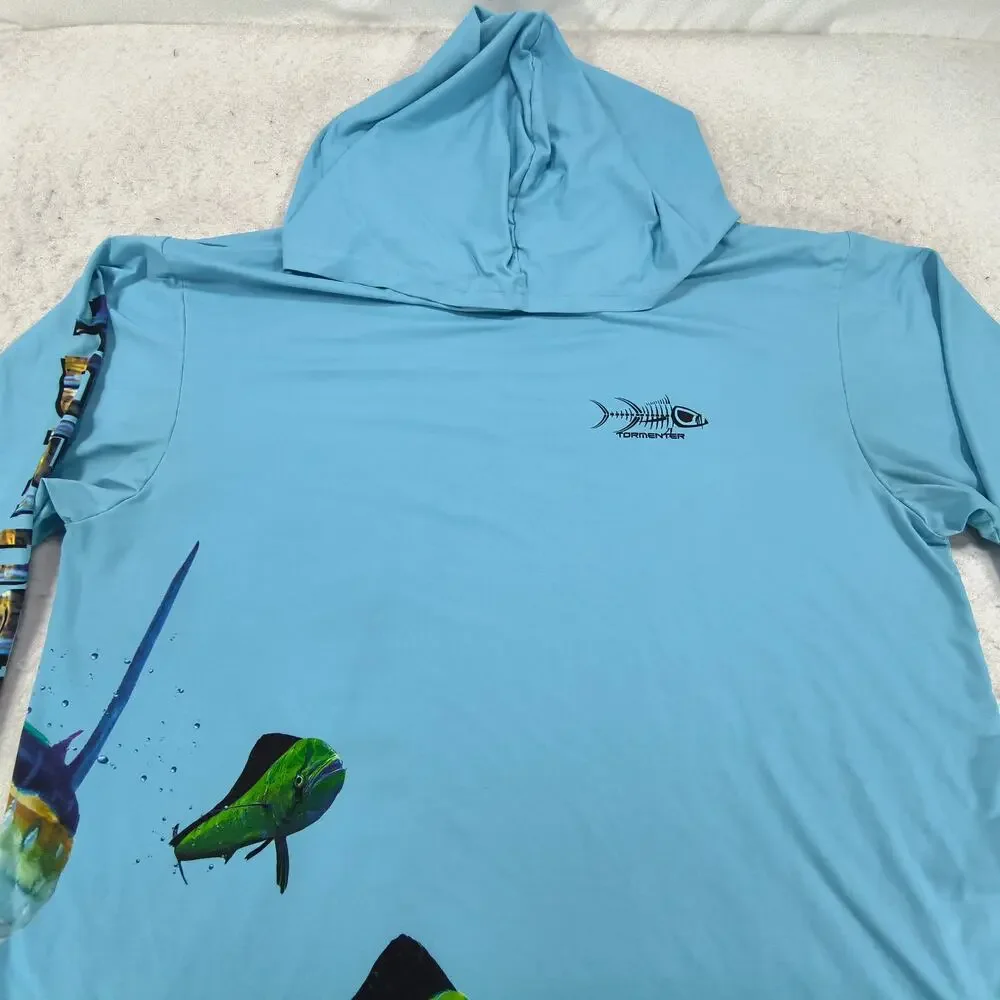 Tormenter Pullover Long Sleeve Outdoor Hoodie Mens Size Large L Blue